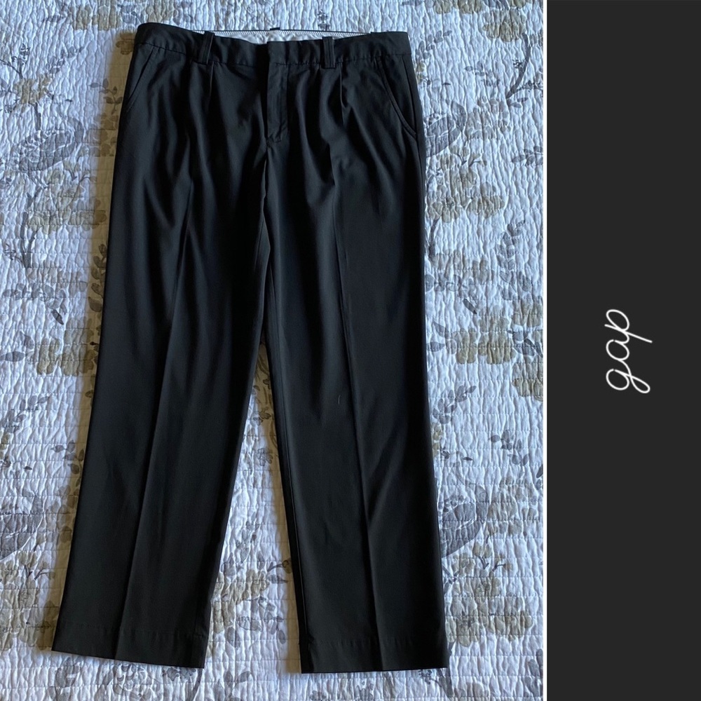 Gap Pleated Stretch Ankle Pants Black • 6